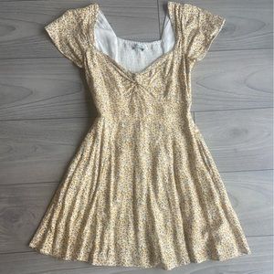 Abercrombie Yellow Floral Mini Dress